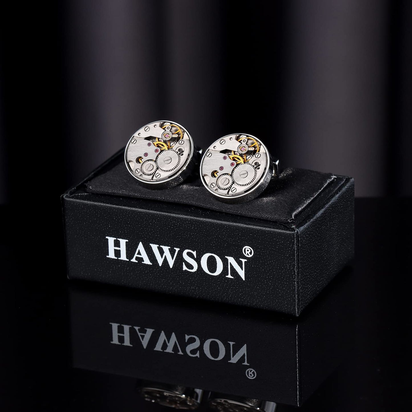 HAWSON Watch Movement  Cufflinks for Men